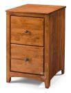 Solid Alder Wood Shaker 2 Drawer Modular File Cabinet in Antique Cherry Finish