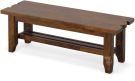 Solid Mango Wood Whistler Bench in Carmel Finish