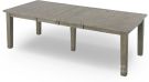 Solid Reclaimed Pine Wood Outer Banks 96" Long Extension Table in Driftwood Finish