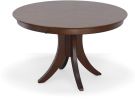 Solid Parawood Cosmopolitan Round Dining Table in Espresso Finish