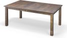 Amish Crafted Solid Rough Sawn Maple Wood Table in Bark Finish