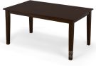 Solid Parawood Simplicity Rectangle Kitchen Table in Espresso Finish