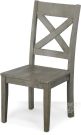 Solid Reclaimed Pine Wood Outer Banks Side Chair in Driftwood Finish