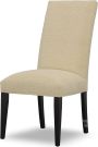 Amish Crafted Solid Brown Maple Wood Alcott Upholstered Side Chair in Ebony Finish