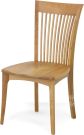 Solid Cherry Wood Sarah Side Chair with Wood Seat Natural Finish