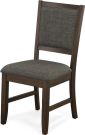 Solid Parawood Wood Chesney Side Chair with Upholstered Seat and Back