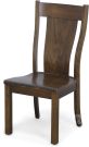 Amish Crafted Solid Rustic Cherry Wood Western Roadhouse Side Chair in Turkish Coffee Finish