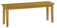 Solid Parawood Simplicity Dining Bench in Honey Finish