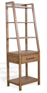Doe Valley Side Bookcase Pier in Buckskin Finish