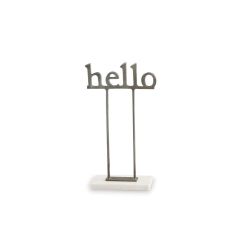 Hello Sentiment Decor by Mud Pie
