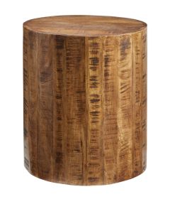 Solid Wood Round Accent Stool