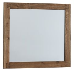 Solid American White Oak Framed Dovetail Landscape Mirror in Natural Finish