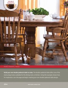Amish Crafted Style Your Own Double Pedestal Table