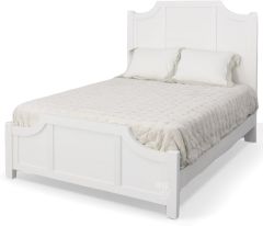 Maple Road Solid American Maple Wood Queen Scallop Bed