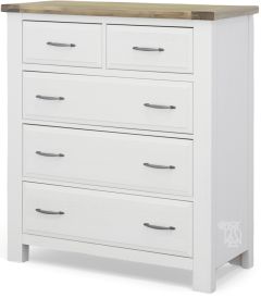 Maple Road Solid American Maple Wood 5 Drawer Chest