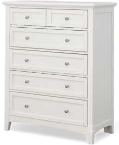 Poplar Wood Bonanza Chest of Drawers in White