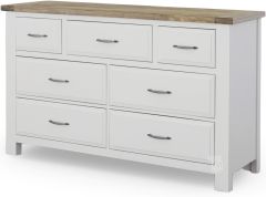 Maple Road Solid American Maple Wood 7 Drawer Dresser