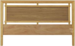 Alder & Walnut Wood King Addison Panel Headboard in Duet Finish