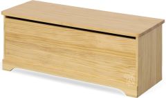 Solid Pine Wood Polo 48" Blanket Chest in Natural Finish