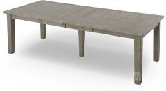 Solid Reclaimed Pine Wood Outer Banks 96" Long Extension Table in Driftwood Finish