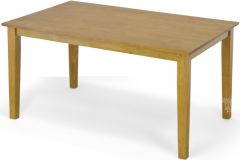 Solid Parawood Simplicity Rectangle Kitchen Table in Honey Finish