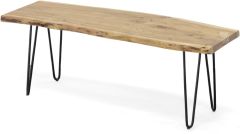 Solid Acacia Wood Nature's Edge 48" Dining Bench