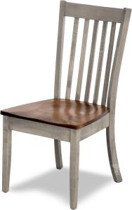 Amish Crafted Solid Maple Wood Alex Side Chair in Asbury & Driftwood Finish