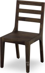 Solid Sheesham Wood Fall River Dining Side Chair in Obsidian Finish
