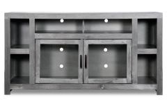 Oak Wood Driftwood 65" Wide TV Stand Console