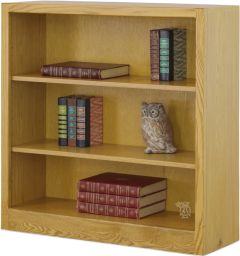 California Made Oak Wood Newport Bookcase in Light Finish 36"w x 36"h