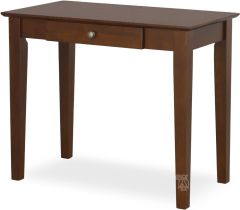 Solid Parawood Wood 36" Wide Student Desk in Espresso Finish