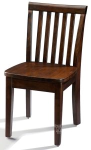 Solid Parawood Wood Mission Kids Chair in Rich Mocha Finish