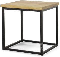 Solid Acacia Wood Ames End Table in Natural Finish