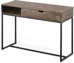 Solid Distressed Mango Wood Lakewood Lift Top Storage Console Table