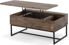 Solid Distressed Mango Wood Lakewood Lift Top Coffee Table