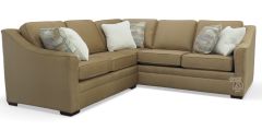 American Made Thomas Sofa & Loveseat Sectional in Luxe Almond Fabric