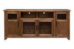 Oak Wood Maison 69" Console in Bourbon Finish