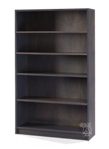 California Made Alder Wood Willow Lane Bookcase 36"w x 60"h in Slate Finish