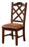 Santa Fe Crossback Side Chair in Chocolate Finish