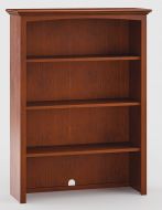 Alder Wood McKenzie 36"W Modular Open Hutch in Glazed Antique Cherry Finish