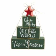 Stacked Block Tree Decor by Mud Pie
