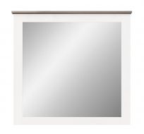 Solid Alder Wood Portland Mirror in Driftwood & Snow White Finish