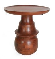 Solid Wood Round End Table