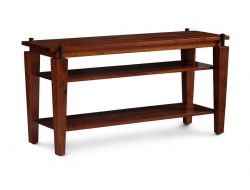 Amish Crafted Solid Cherry Wood B&O Railroad Spike Open TV Stand