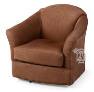 American Made Darby Swivel Chair in Opticlean Performance Fabric