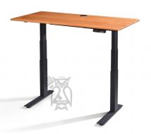  Solid Cherry Wood Invigo Sit Stand Desk with Dual Power Motor