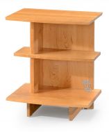 Cherry Wood Berkeley Pass Thru Nightstand for Left Side of Bed in Natural Finish