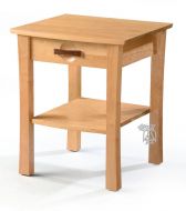 Solid Cherry Wood Berkeley 1 Drawer Nightstand in Natural Finish
