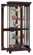 Brenna Display Curio Cabinet with Sliding Door in Charleston Place Finish