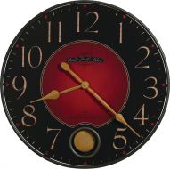 Harmond 26" Round Clock in Red & Black